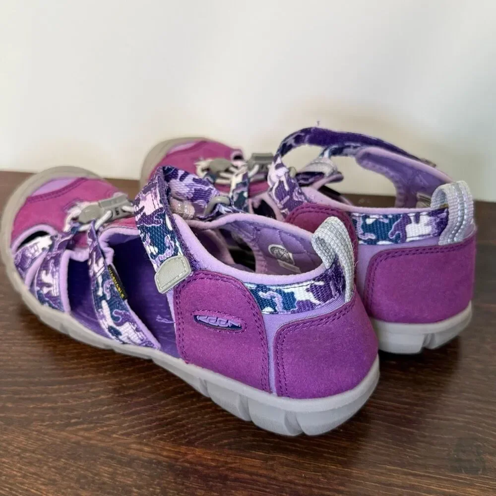 Keen Kid purple Gray shoe size 4  - 9.5”
